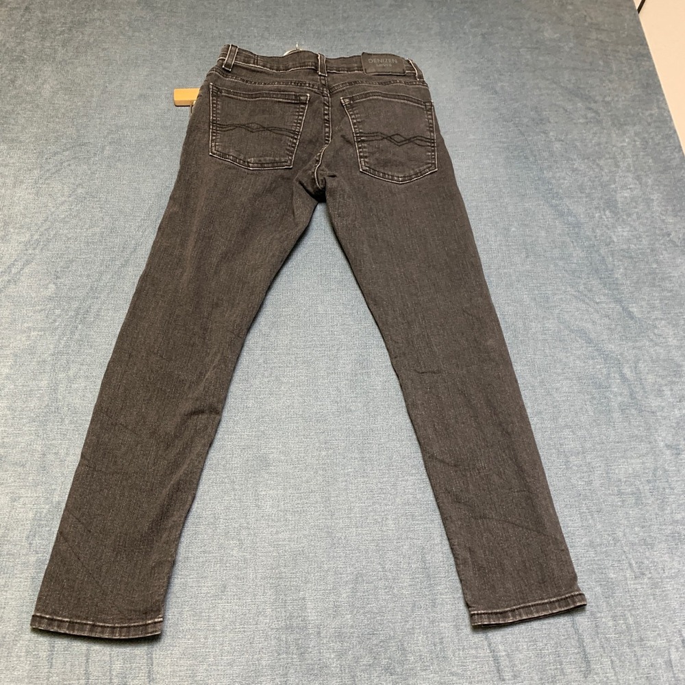 Denizen from Levi's Taper Fit Jeans Womens 12 Black Denim Ripped Medium Wash